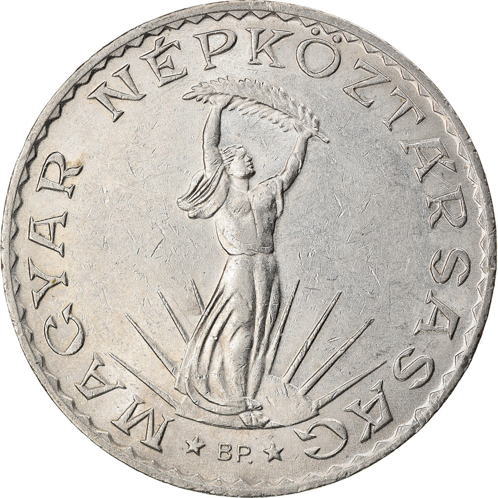 Munten, Hongarije, 10 Forint, 1979, Budapest, ZF, Nickel, KM:595