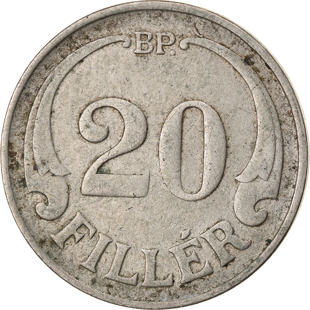 Moneta, Ungheria, 20 Fillér, 1926, Budapest, MB+, Rame-nichel, KM:508