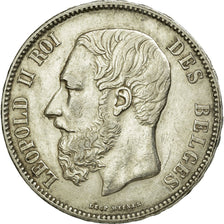 Coin, Belgium, Leopold II, 5 Francs, 5 Frank, 1870, EF(40-45), Silver, KM:24