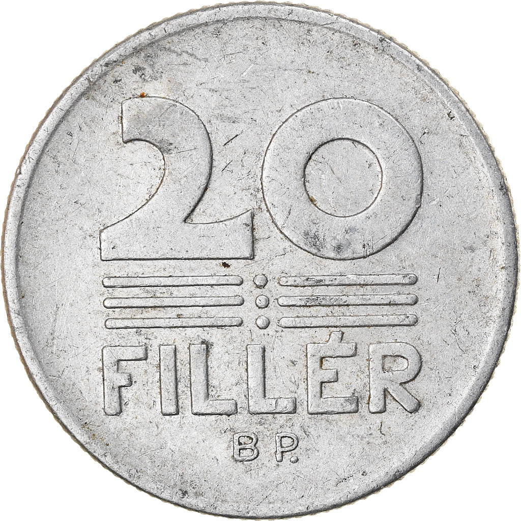 Münze, Ungarn, 20 Fillér, 1976, Budapest, S+, Aluminium, KM:573