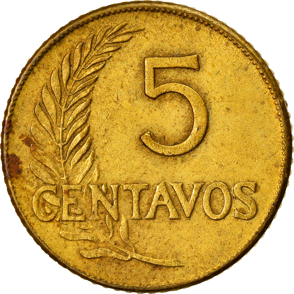 Monnaie, Pérou, 5 Centavos, 1956, Lima, TB+, Laiton, KM:223.2