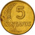 Coin, Peru, 5 Centavos, 1956, Lima, VF(30-35), Brass, KM:223.2