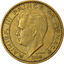 Coin, Monaco, Rainier III, 50 Francs, Cinquante, 1950, VF(30-35)