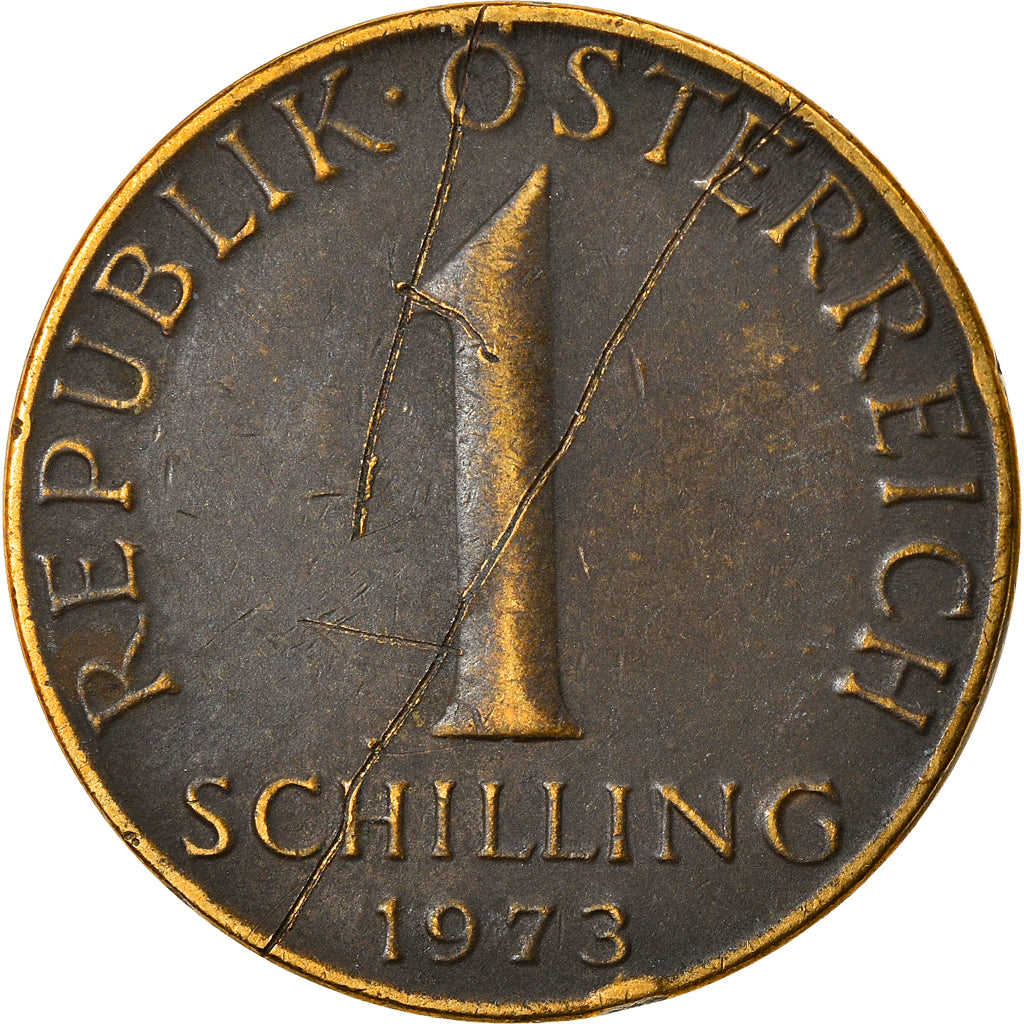 Coin, Austria, Schilling, 1973, VF(30-35), Aluminum-Bronze, KM:2886