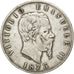 ITALY, 5 Lire, 1873, Milan, KM #8.3, VF(30-35), Silver, 24.83