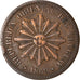 Coin, Uruguay, 2 Centesimos, 1869, Uruguay Mint, Birmingham, VF(30-35), Bronze