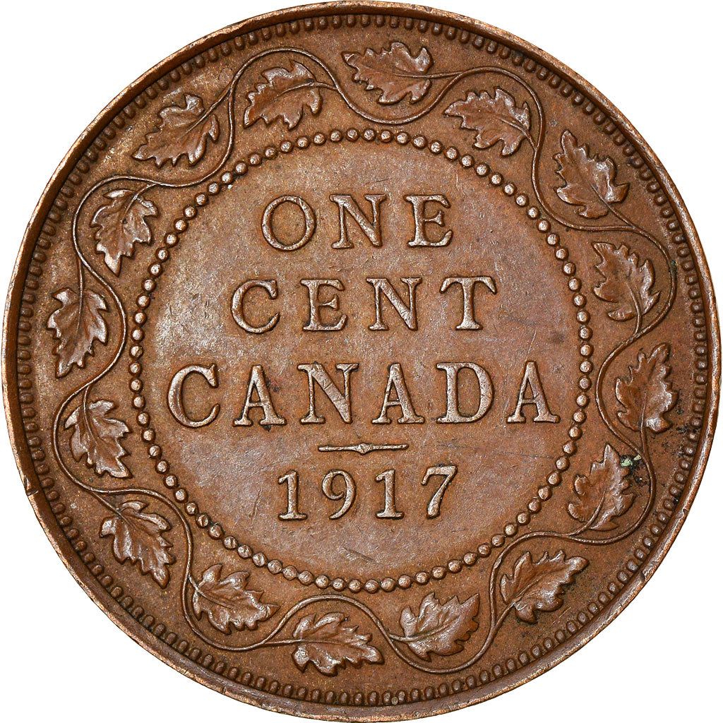Coin, Canada, George V, Cent, 1917, Royal Canadian Mint, Ottawa, EF(40-45)