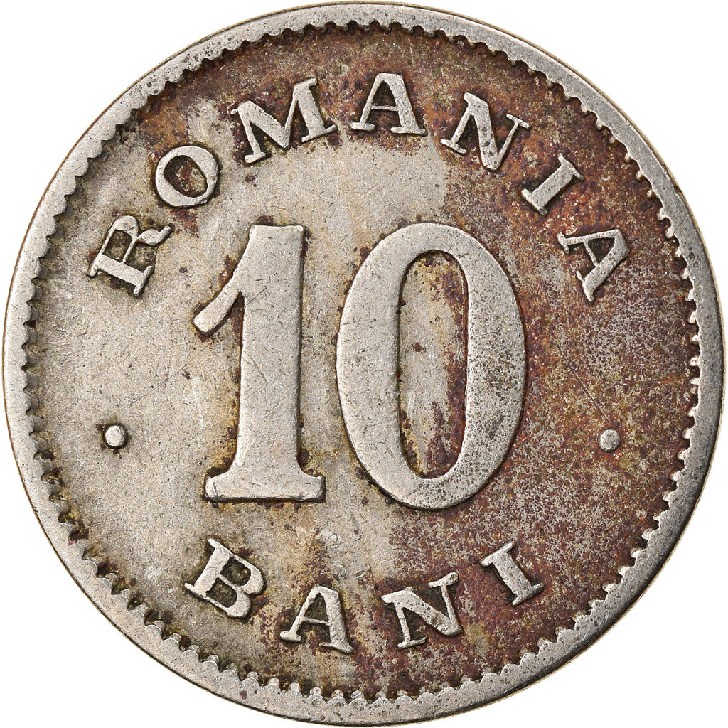 Moneta, Romania, Carol I, 10 Bani, 1900, MB, Rame-nichel, KM:29