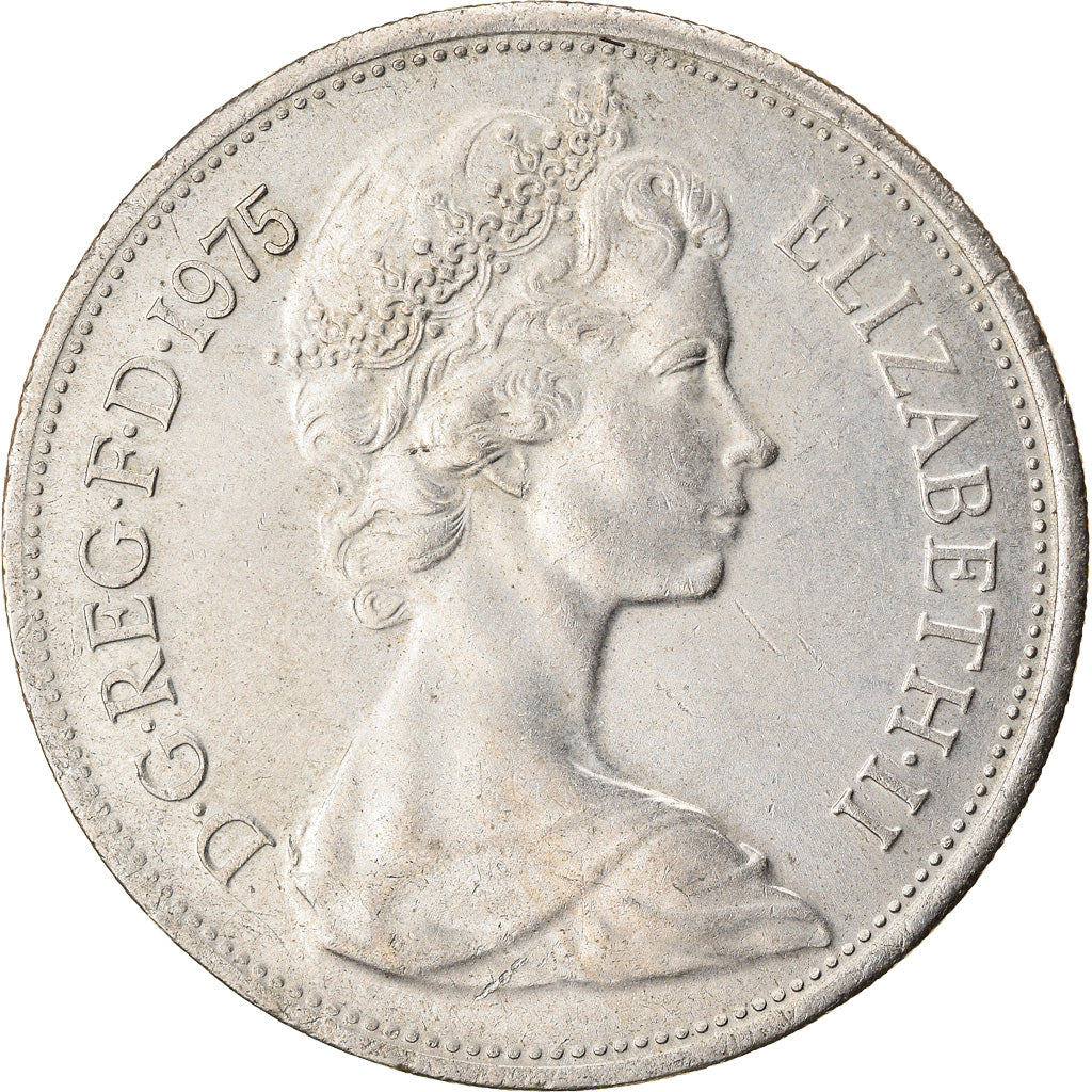 Monnaie, Grande-Bretagne, Elizabeth II, 10 New Pence, 1975, SUP, Copper-nickel