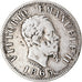 Moneta, Italia, Vittorio Emanuele II, 50 Centesimi, 1863, Milan, BB, Argento
