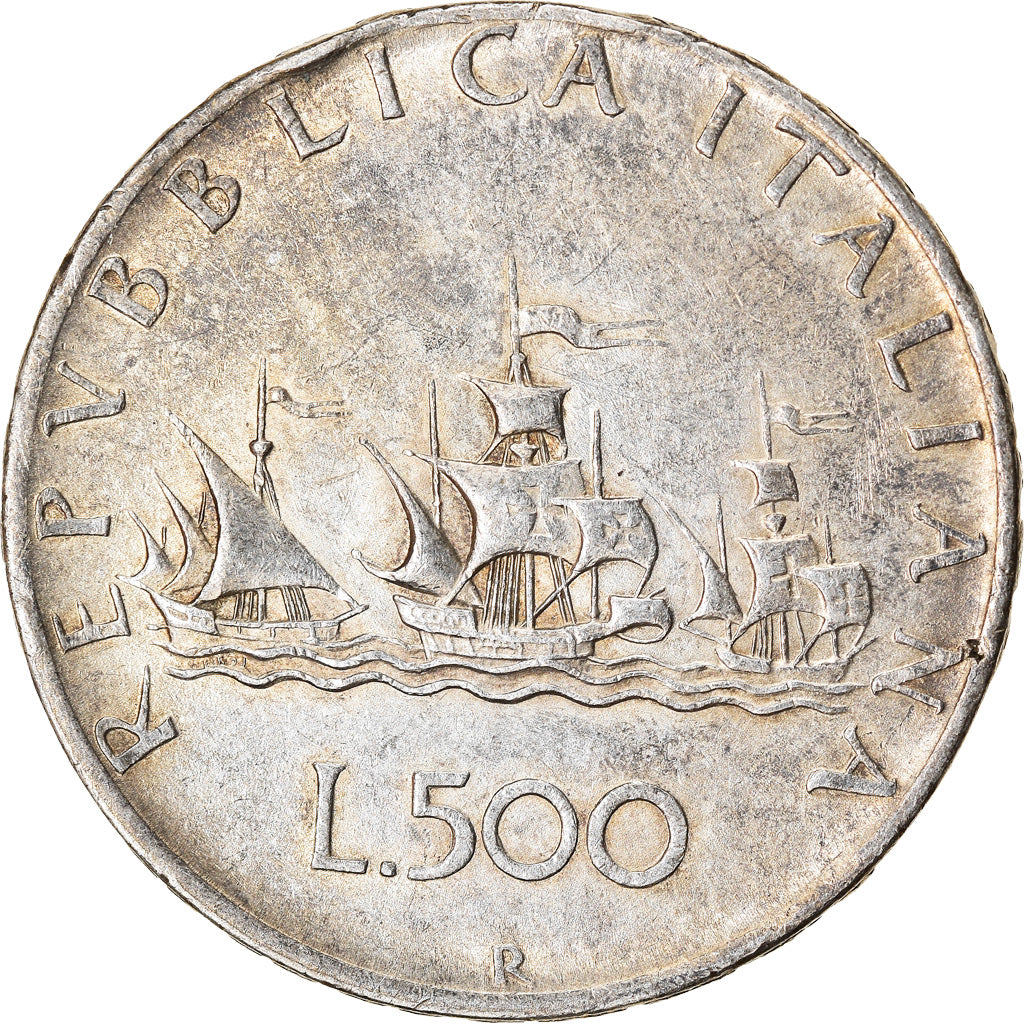 Coin, Italy, 500 Lire, 1958, Rome, EF(40-45), Silver, KM:98