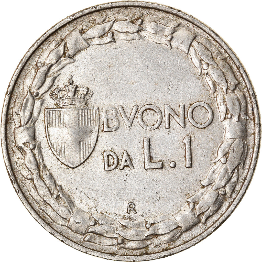 Moeda, Itália, Vittorio Emanuele III, Lira, 1924, Rome, VF(30-35), Níquel