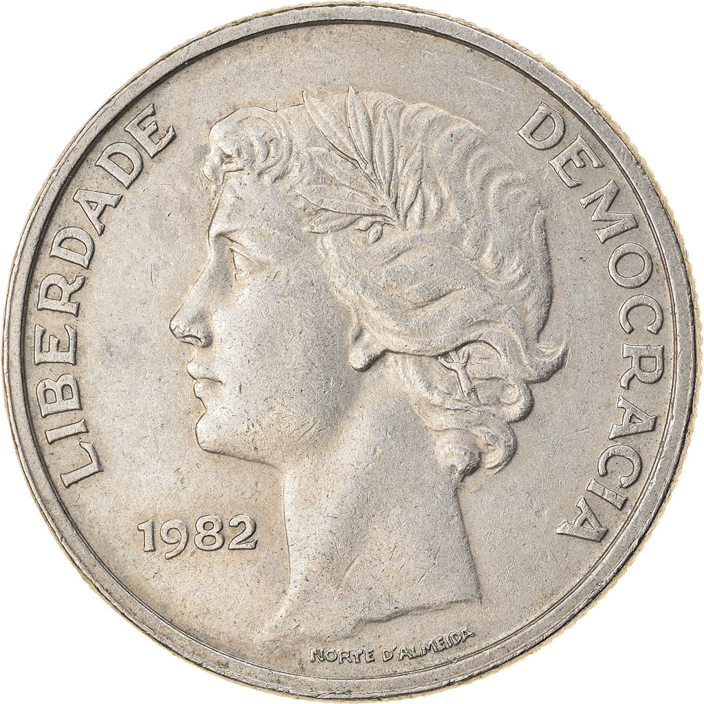 Moneta, Portugal, 25 Escudos, 1982, Saint-Petersburg, EF(40-45), Miedź-Nikiel