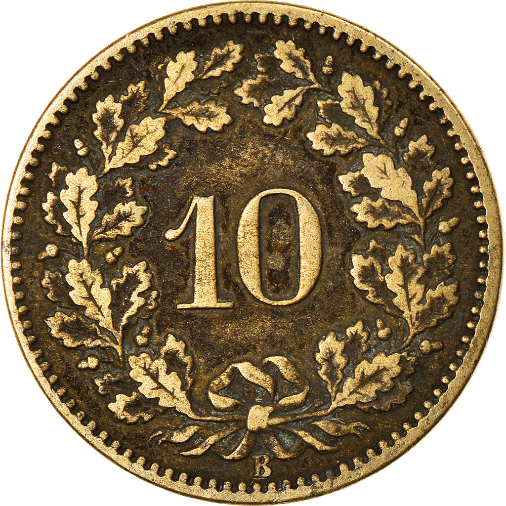 Monnaie, Suisse, 10 Rappen, 1871, Bern, TB+, Billon, KM:6