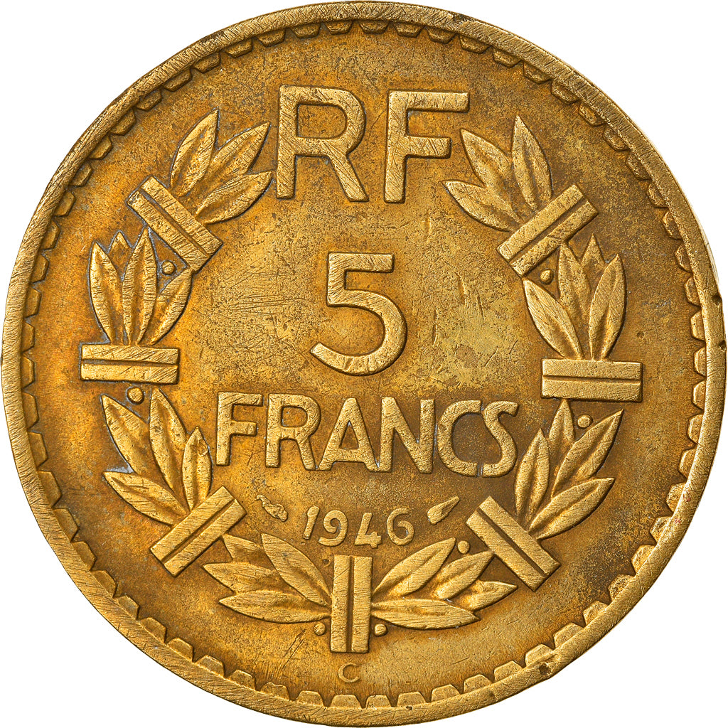 Coin, France, Lavrillier, 5 Francs, 1946, Castelsarrasin, VF(30-35)