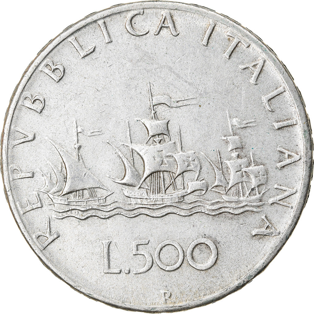 Coin, Italy, 500 Lire, 1965, Rome, VF(30-35), Silver, KM:98