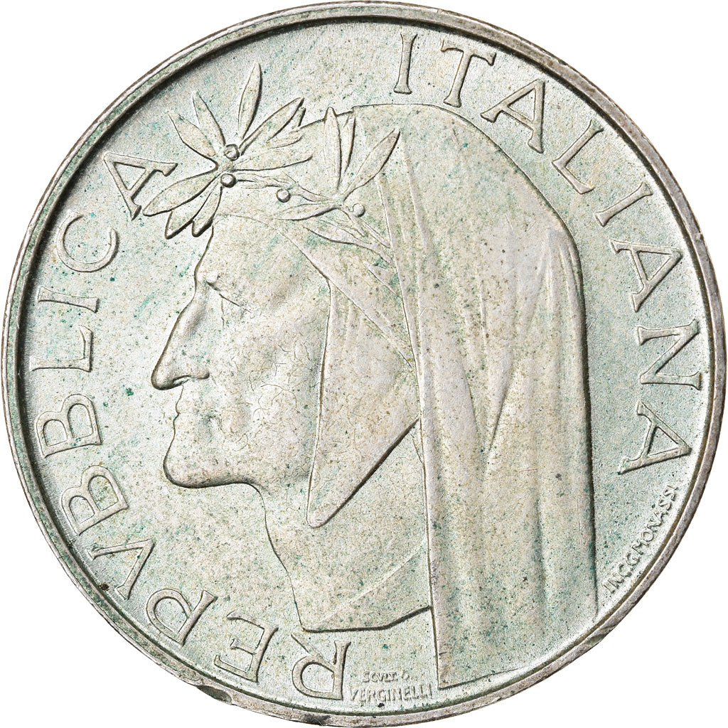 Coin, Italy, 500 Lire, 1965, Rome, EF(40-45), Silver, KM:100