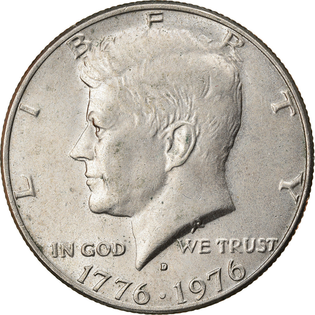 Coin, United States, Kennedy Half Dollar, Half Dollar, 1976, U.S. Mint, Denver