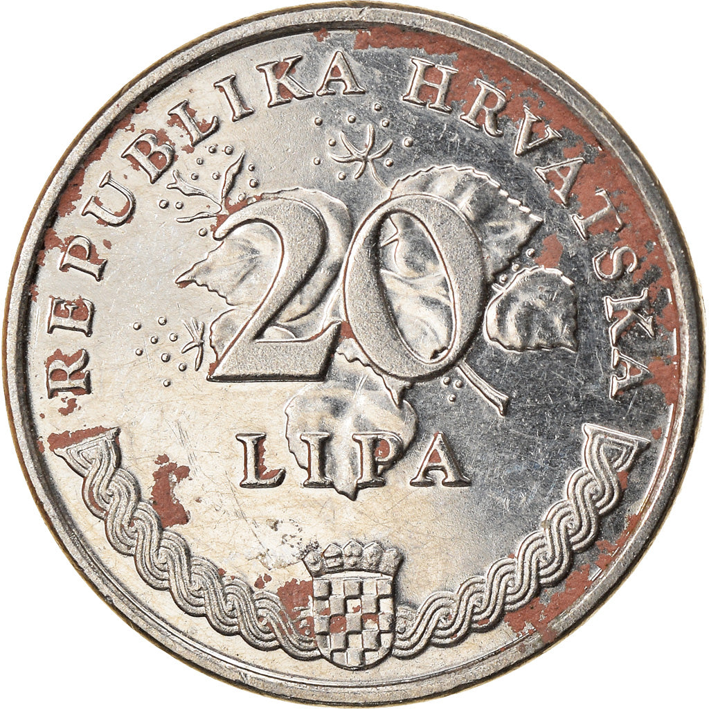 Monnaie, Croatie, 20 Lipa, 2003, TB+, Nickel plated steel, KM:7