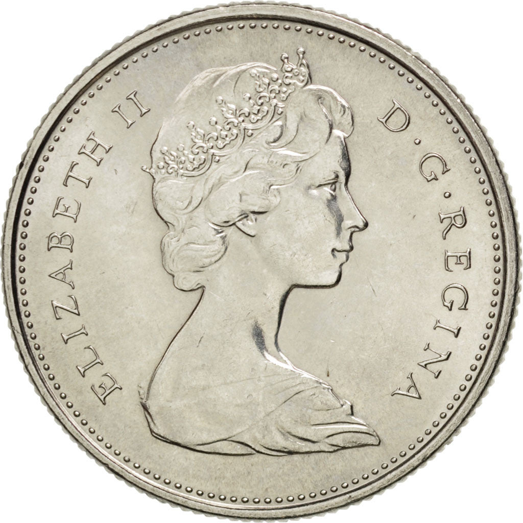 CANADA, 25 Cents, 1976, Royal Canadian Mint, KM #62b, MS(60-62), Nickel, 23.8,..