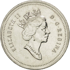 Coin, Canada, Elizabeth II, 25 Cents, 1990, Royal Canadian Mint, Ottawa