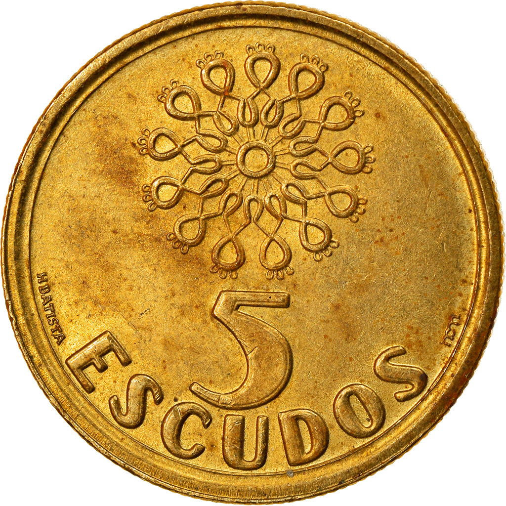 Münze, Portugal, 5 Escudos, 1998, S+, Nickel-brass, KM:632