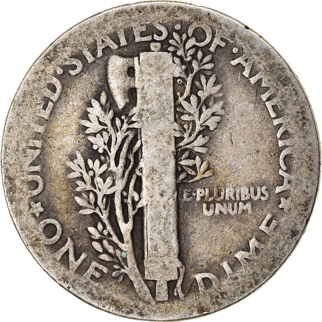 Moneta, Stati Uniti, Mercury Dime, Dime, 1916, U.S. Mint, Philadelphia, MB