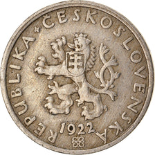 Coin, Czechoslovakia, 20 Haleru, 1922, EF(40-45), Copper-nickel, KM:1