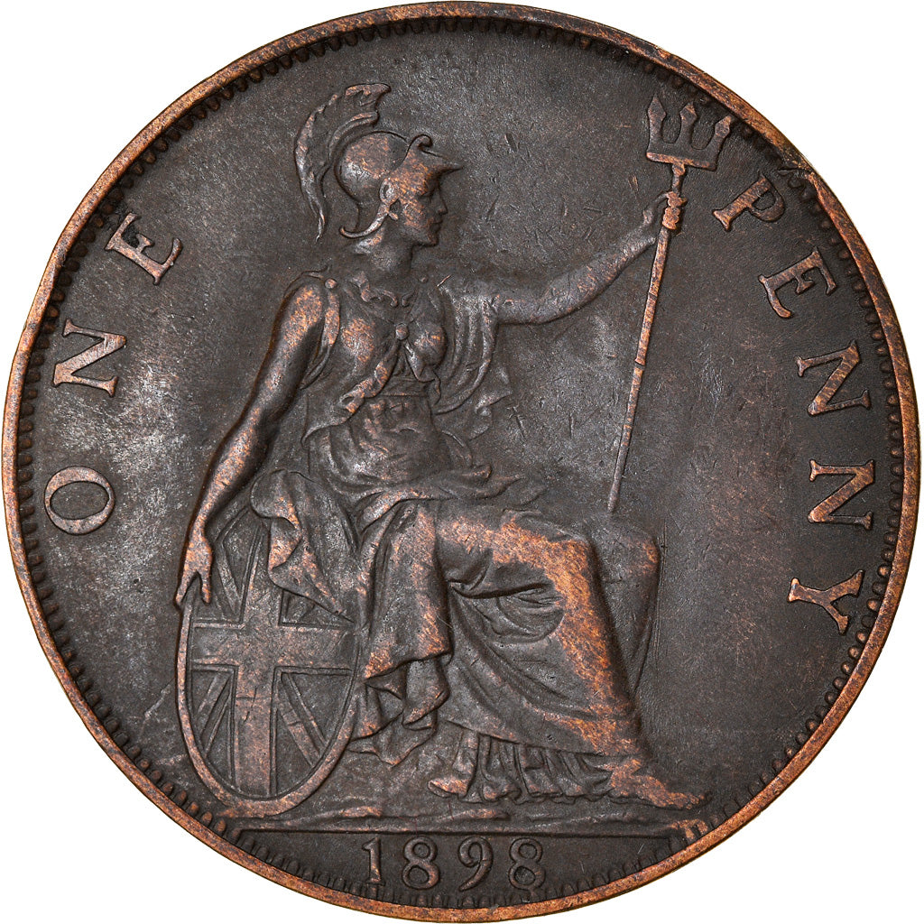Coin, Great Britain, Victoria, Penny, 1898, VF(30-35), Bronze, KM:790