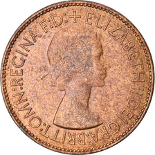 Coin, Great Britain, Elizabeth II, Penny, 1953, EF(40-45), Bronze, KM:883