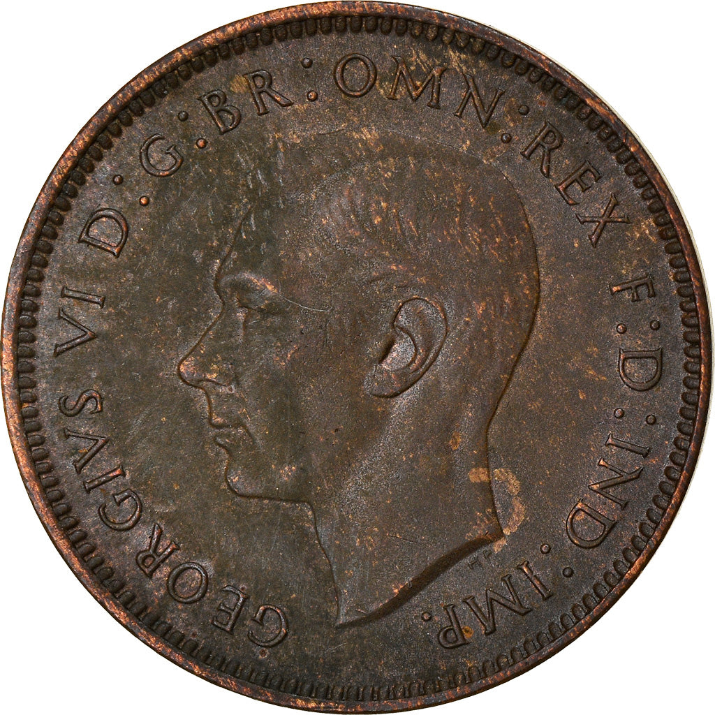 Monnaie, Grande-Bretagne, George VI, Farthing, 1948, TB, Bronze, KM:843