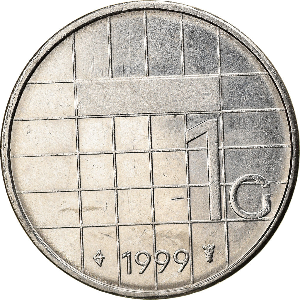 Coin, Netherlands, Beatrix, Gulden, 1999, EF(40-45), Nickel, KM:205
