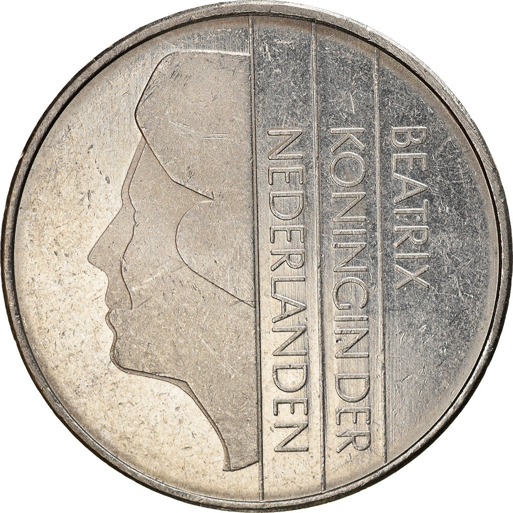 Coin, Netherlands, Beatrix, 2-1/2 Gulden, 1997, EF(40-45), Nickel, KM:206
