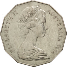 AUSTRALIA, 50 Cents, 1974, KM #68, AU(50-53), Copper-Nickel, 31.65, 15.77