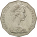 AUSTRALIA, 50 Cents, 1974, KM #68, AU(50-53), Copper-Nickel, 31.65, 15.77