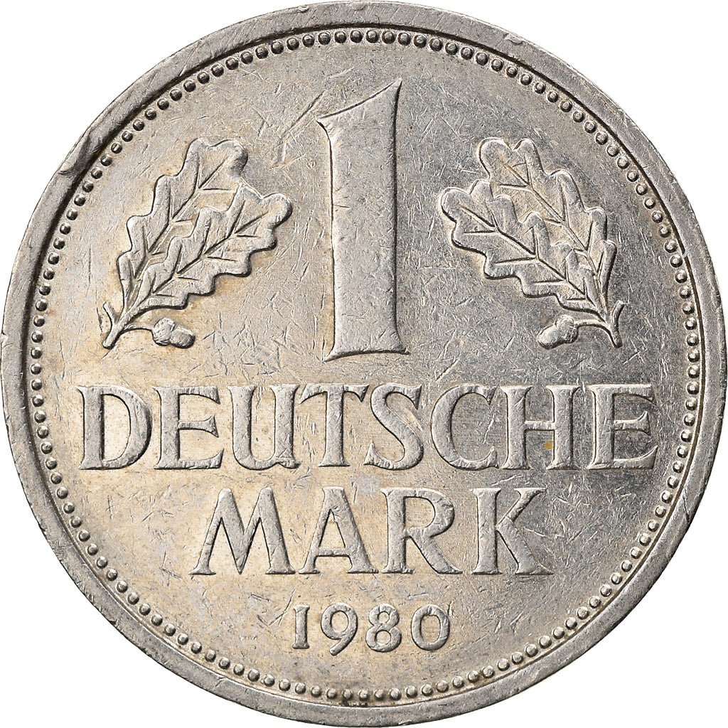 Monnaie, République fédérale allemande, Mark, 1980, Karlsruhe, TTB