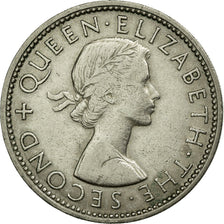 Moneta, Nuova Zelanda, Elizabeth II, Florin, 1965, BB, Rame-nichel, KM:28.2