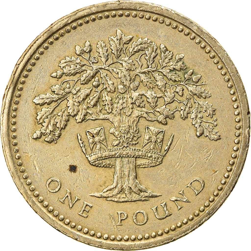 Coin, Great Britain, Elizabeth II, Pound, 1987, EF(40-45), Nickel-brass, KM:948