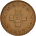 MALTA, Cent, 1977, British Royal Mint, KM #8, AU(50-53), Bronze, 25.9, 7.21