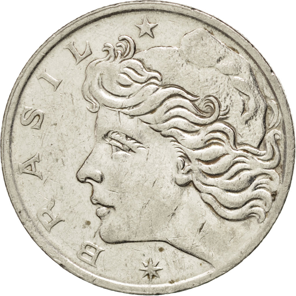 BRAZIL, Cruzeiro, 1970, KM #581, AU(50-53), Nickel, 29, 10.09