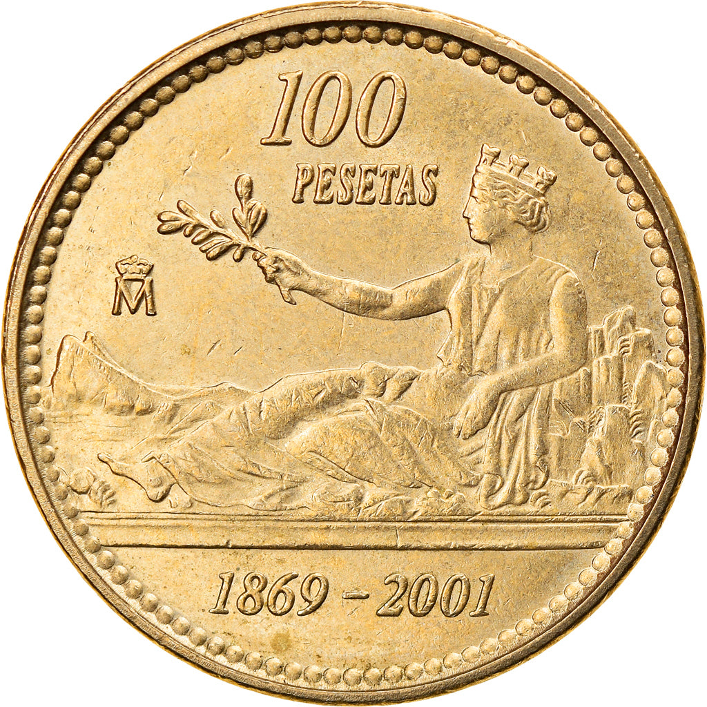 Coin, Spain, Juan Carlos I, 100 Pesetas, 2001, Madrid, EF(40-45)