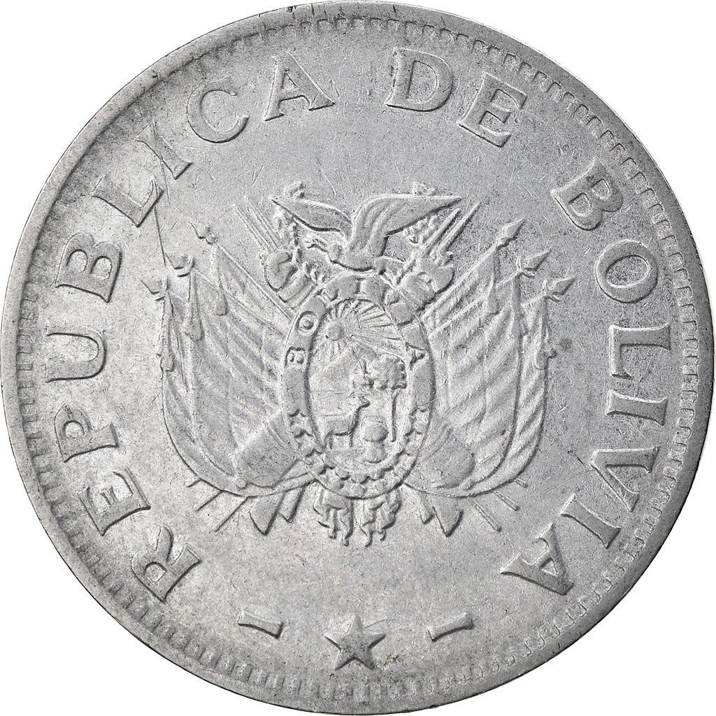 Monnaie, Bolivie, 50 Centavos, 1995, TTB, Stainless Steel, KM:204