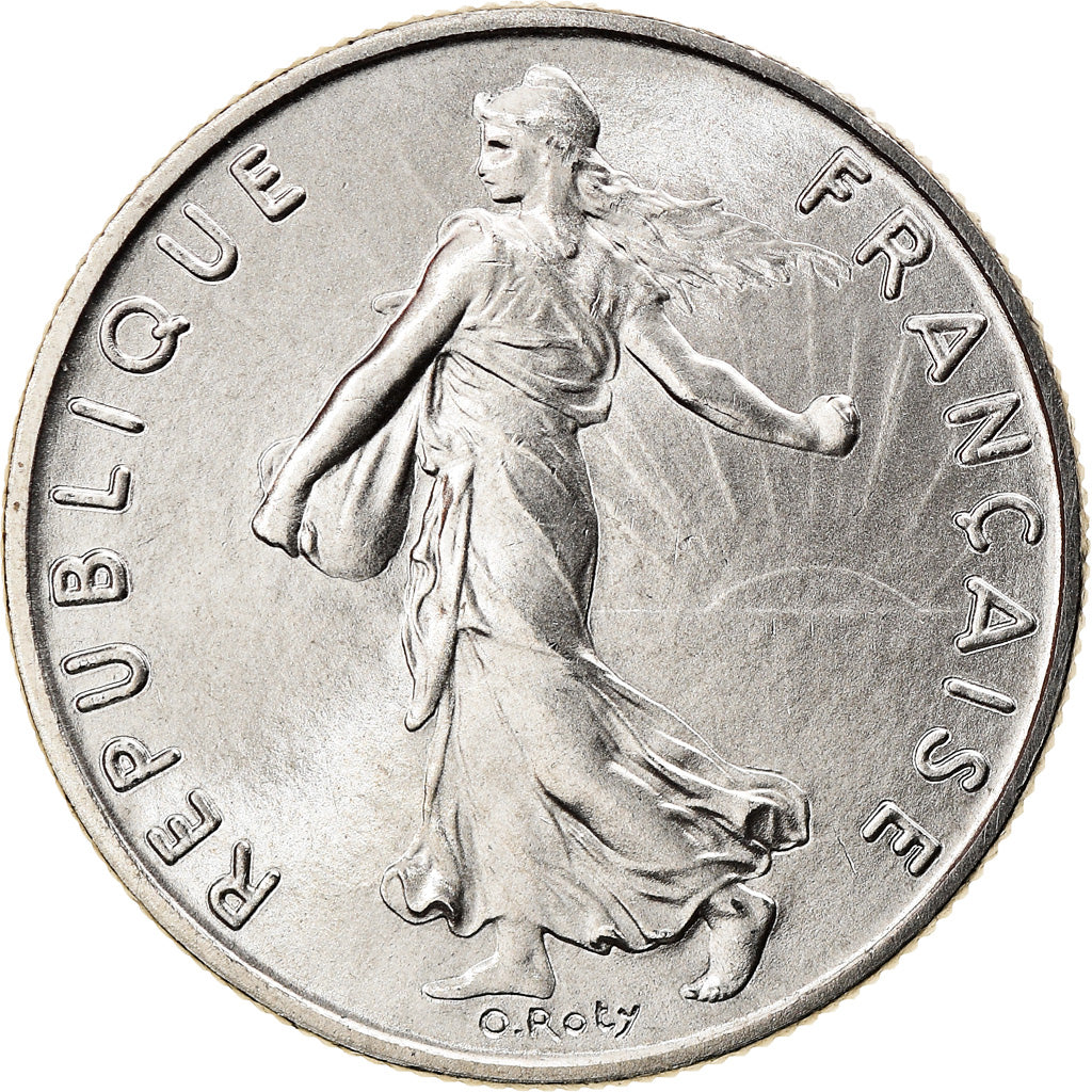 Moneta, Francja, Semeuse, 1/2 Franc, 1986, Paris, MS(60-62), Nikiel, KM:931.1