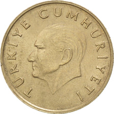 TURKEY, 100 Lira, 1987, KM #967, AU(55-58), Copper-Nickel-Zinc, 29.65, 10.96