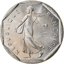 Münze, Frankreich, Semeuse, 2 Francs, 1993, Paris, VZ, Nickel, KM:942.2