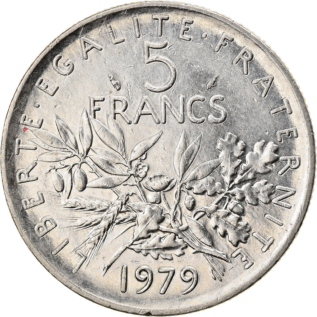 Coin, France, Semeuse, 5 Francs, 1979, Paris, EF(40-45), Nickel Clad