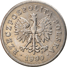 Monnaie, Pologne, 50 Groszy, 1990, Warsaw, TTB, Copper-nickel, KM:281