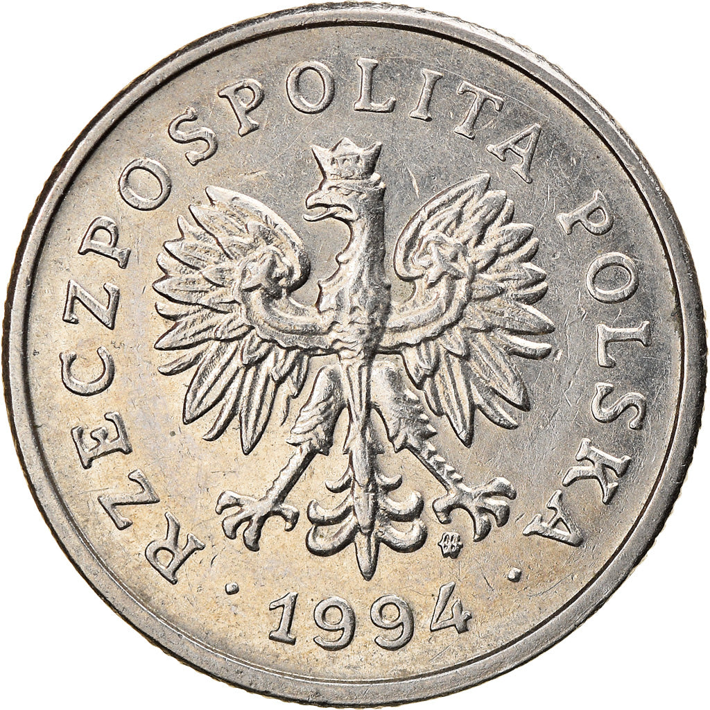 Coin, Poland, Zloty, 1994, Warsaw, AU(50-53), Copper-nickel, KM:282