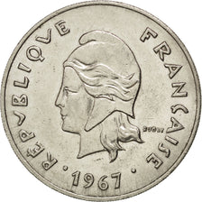 FRENCH POLYNESIA, 50 Francs, 1967, KM #7, AU(50-53), Nickel, 33, 14.94