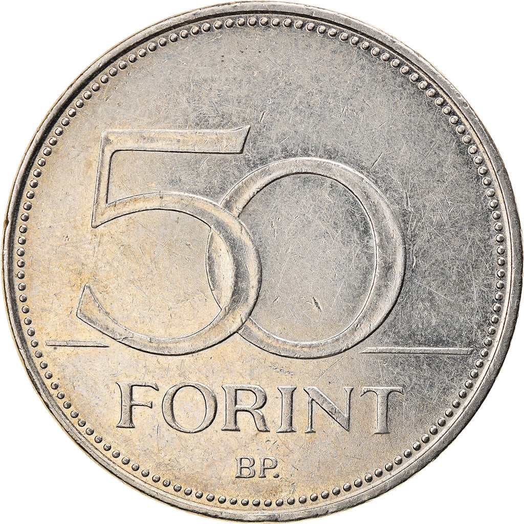 Munten, Hongarije, 50 Forint, 2007, Budapest, ZF, Copper-nickel, KM:805